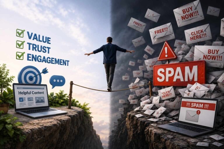 The Fine Line between Internet Marketing and Spam